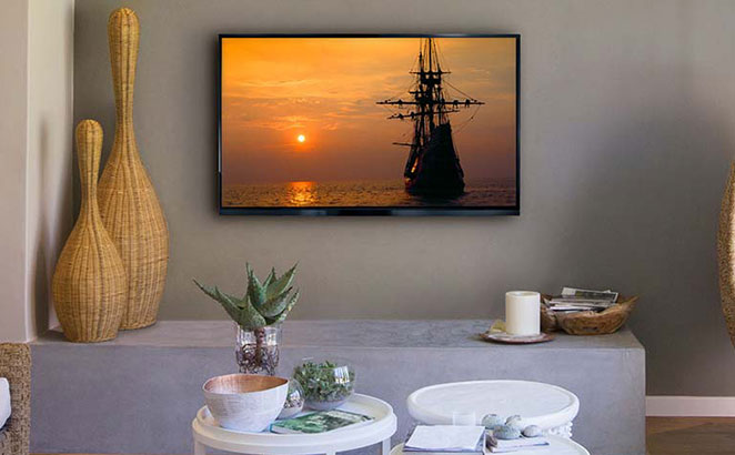 Image of a living room using a Sanus mount.